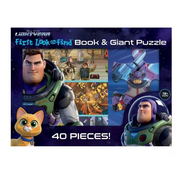 Disney Pixar Lightyear Look & Find Book & Giant Puzzle 40 Pieces For Ages 18 Mon - Picture 1 of 4